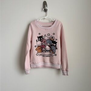 Hello Kitty Light Pink Character Crewneck Sweater